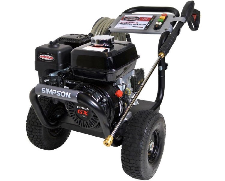 PRESSURE WASHER, 3300 PSI, 2.5 GPM, GX200 HONDA 25' HOSE