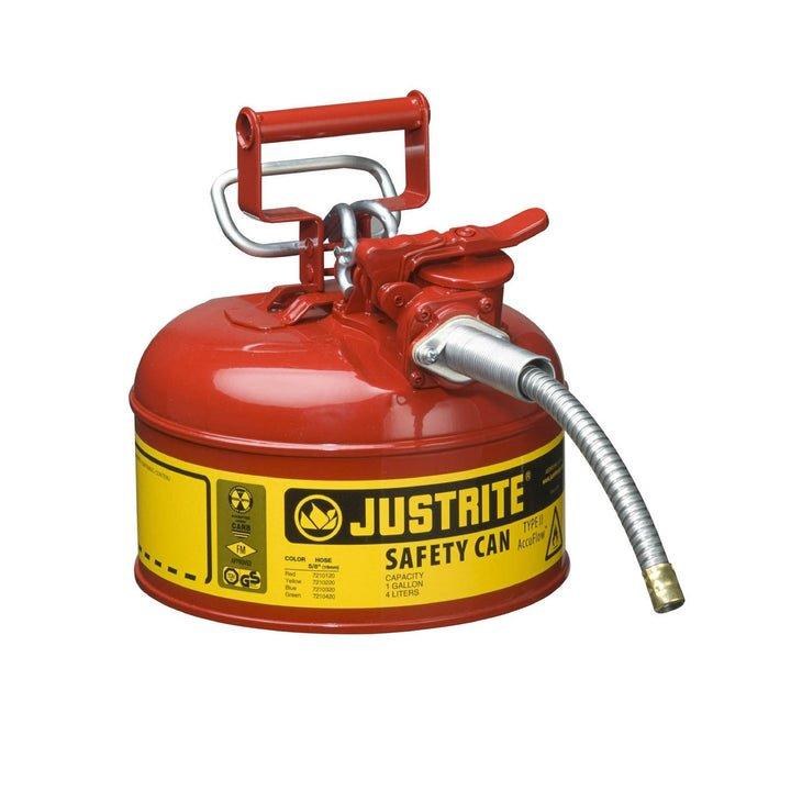 GAS CAN 1 GAL RED, TYPE II- 5/8" x 9" NOZZLE