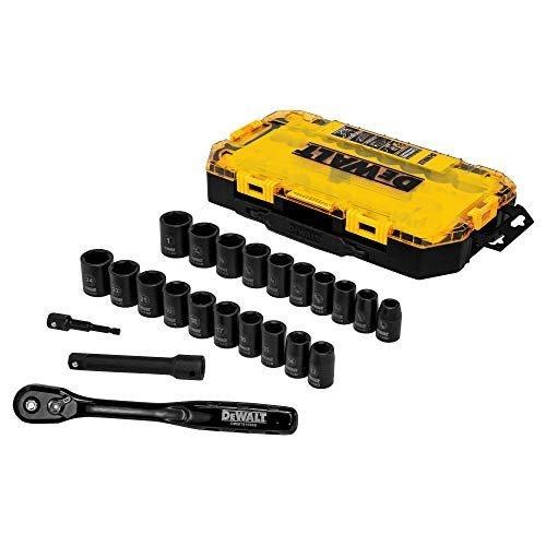 SOCKET SET,  23 PC , 1/2" IMPACT  TOOL, DEWALT