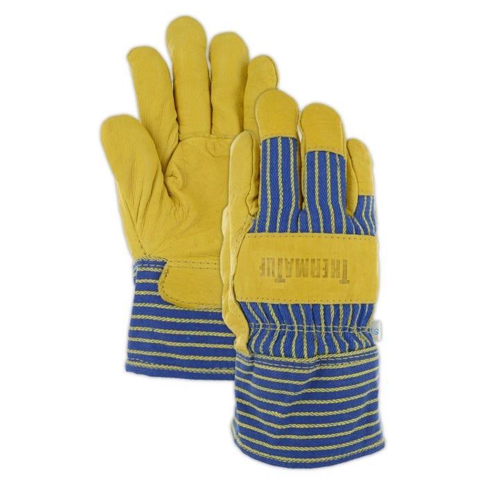 GLOVES, GRAIN PIGSKIN, INSULATED, LEATHER PALM