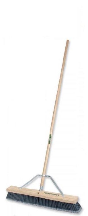 BROOM, PUSH 18" SMOOTH SURFACE, WITH HANDLE