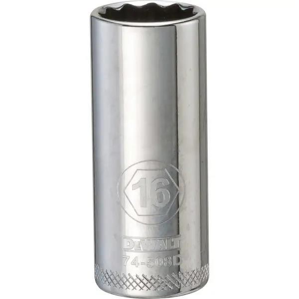 SOCKET, DEEP , 12PT, 3/8 DRIVE. 16MM