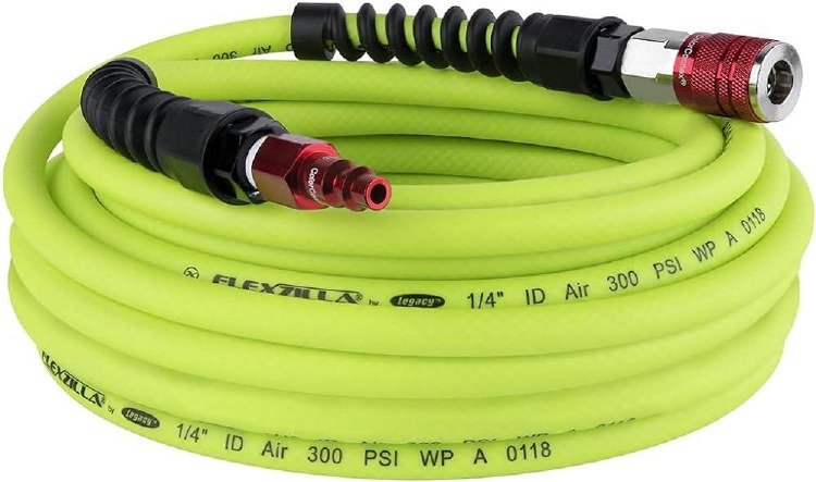 HOSE, AIR, 1/4" x 50', FLEXZILLA,  1/4" COUPLER, PLUG TYPE D- RED