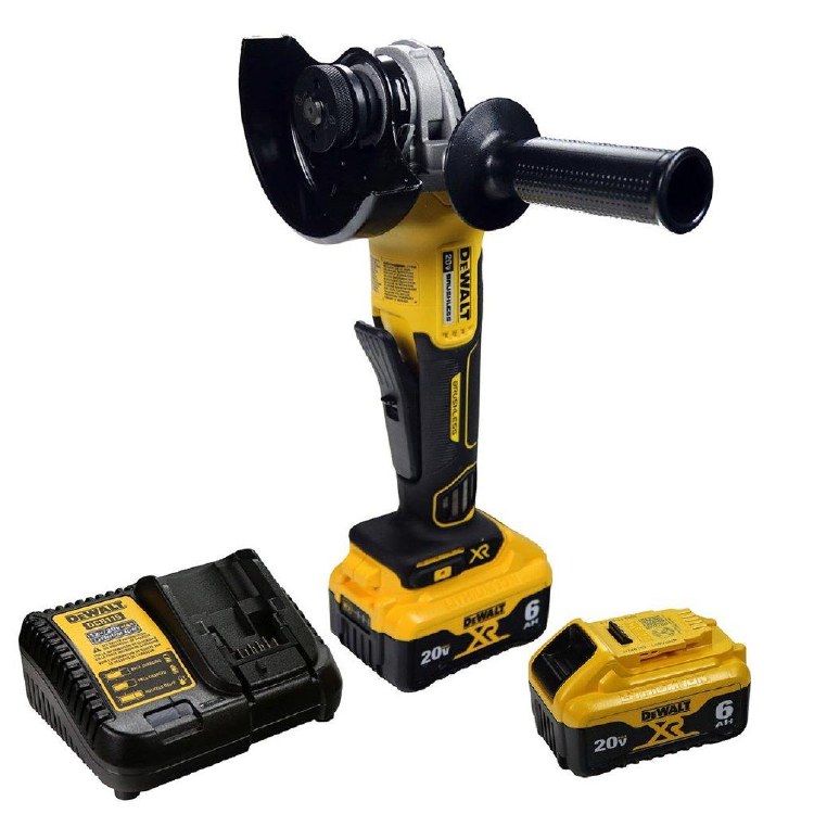 GRINDER, CORDLESS 4-1/2" , PADDLE MAX XR, CHARGER, 2 BATTERY