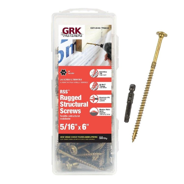 SCREW, RSS HANDYPAK 5/16"X6" (50)