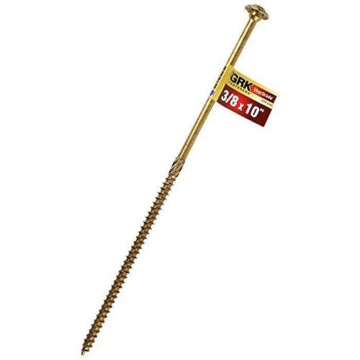 SCREW, RSS INDIVIDUALLY TAGGED 3/8"X10" (25/CT)