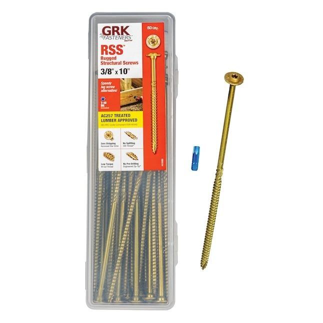 SCREW, RSS HANDYPAK 3/8"X10" (50)