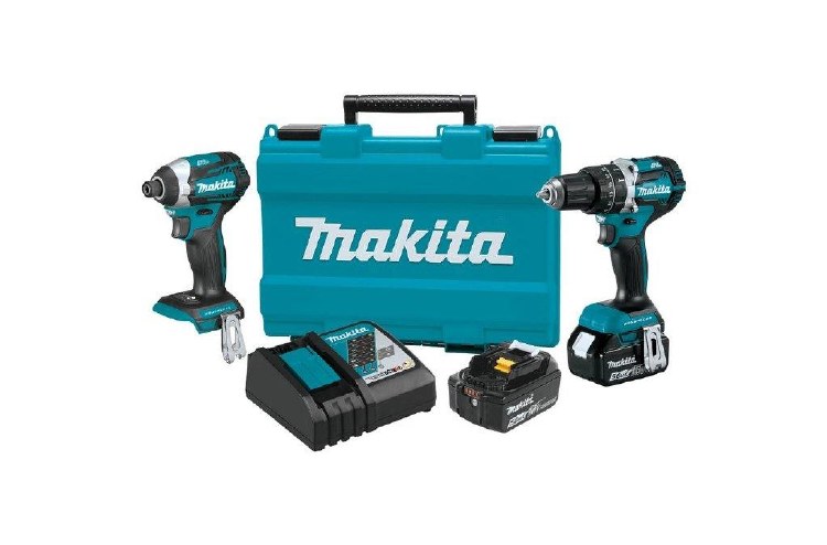 KIT, COMBO 6 PC, 1/2" VARIABLE HAMMER DRILL, IMPACT DRIVER-3 SPEED, 2-5 AH, RECIP SAW, GRINDER, FLASHLIGHT, CIRCULAR SAW