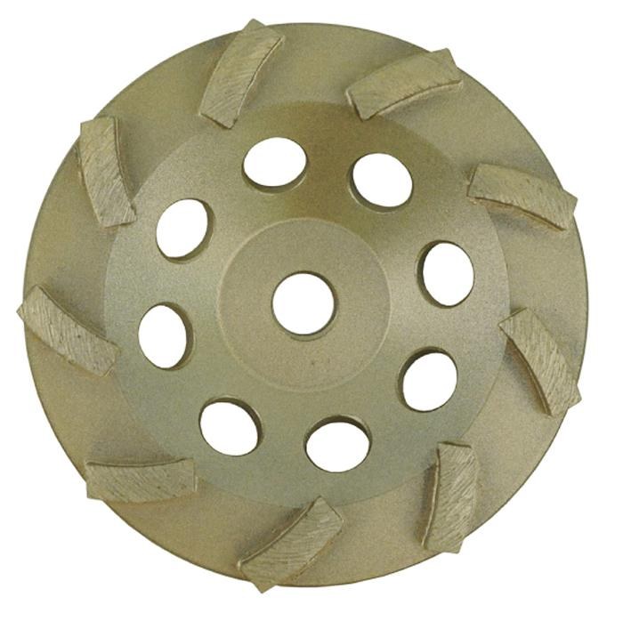 CUP WHEEL, DIAMOND TURBO, 5" x 5/8"-7/8" SINGLE ROW