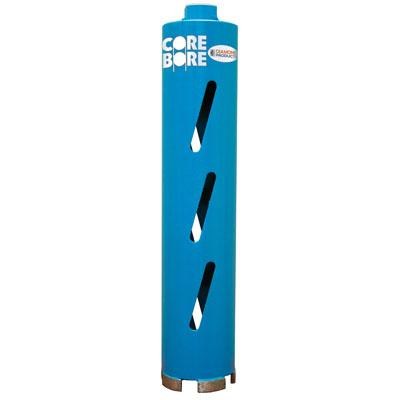 HOLE SAW BIT, 1-1/2" x 5/8"-11, DRY, BLUE  FOR BLOCK or SOFT BRICK, USE ON GRINDER, 11" LONG