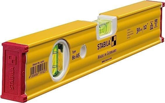 LEVEL, 12" TORPEDO, 80AS , SPIRIT LEVEL, STABILA