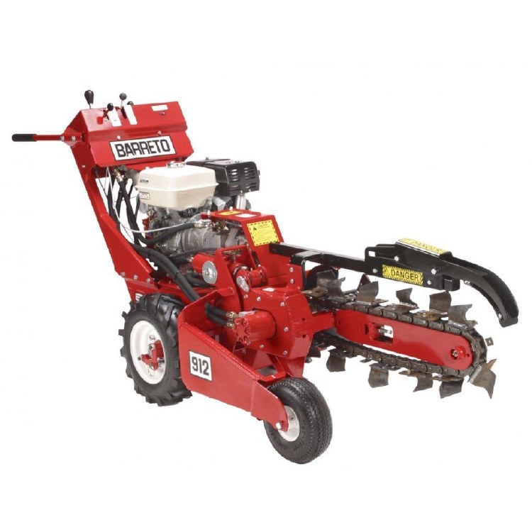 TRENCHER, 4" X 24" WIDE, WHEEL TRENCHER, HONDA GX390