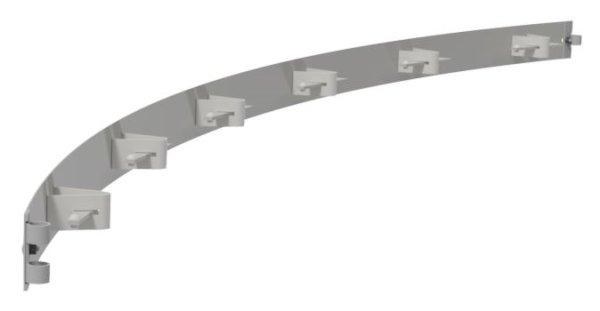 FORM, STEEL 6" x 10' , FLEXIBLE-  6 STAKE POCKETS