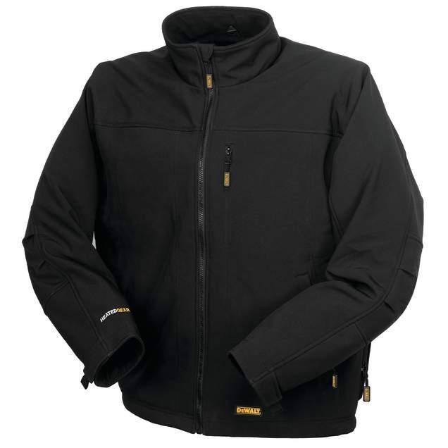 JACKET, HEATED, BLACK POLYESTER, CH