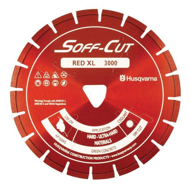 BLADE/SKIDPLATE, 6.5" SOFFCUT, RED  XL6.5-3000