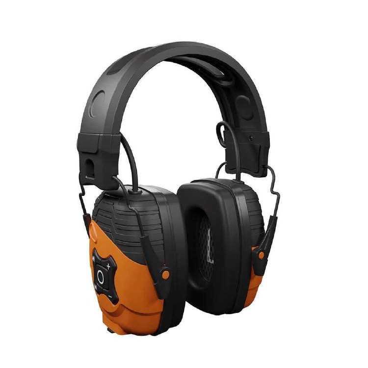 EARMUFF, BLUETOOTH ISOTUNES LINK , SAFETY ORANGE, BLOCKS NOISE, TAKE CALLS, STREAM MUSIC