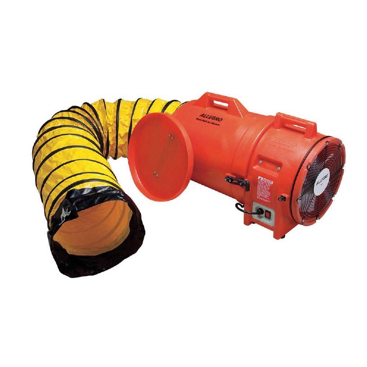 BLOWER, 12" AIR MOVER-WITH 25' DUCT, EXTRACTOR , DUCTABLE- 1,842 CFM