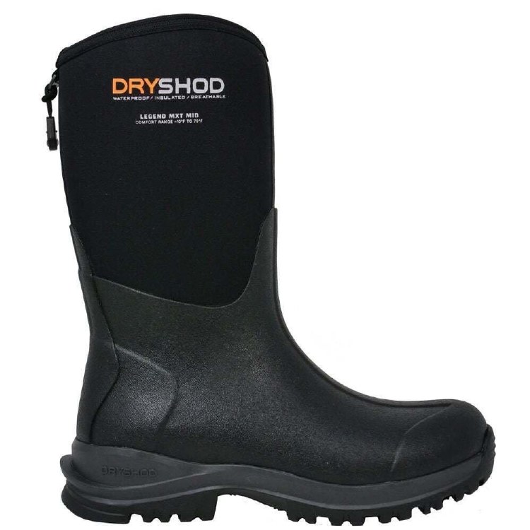 BOOT, MXT LEGEND MID WOMENS BLACK, DRYSHOD