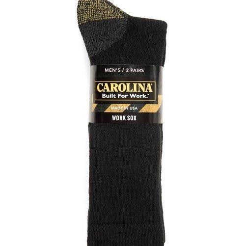 SOCKS, ULTRADRY BLACK WORK BOOT, 2 PAIR CAROLINA-