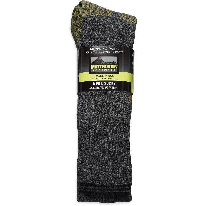 SOCKS, GREY MATTERHORN , 2 PAIR, CAROLINA