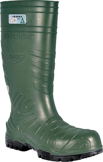 BOOT, RUBBER DARK GREEN FIBERGLASS TOE, INSULATED  EH PR, COFRA