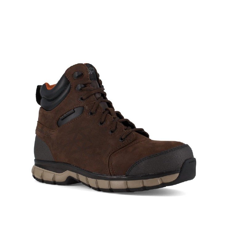 BOOT, 6" SUBLITE WORK BROWN COMP TOE, REEBOK