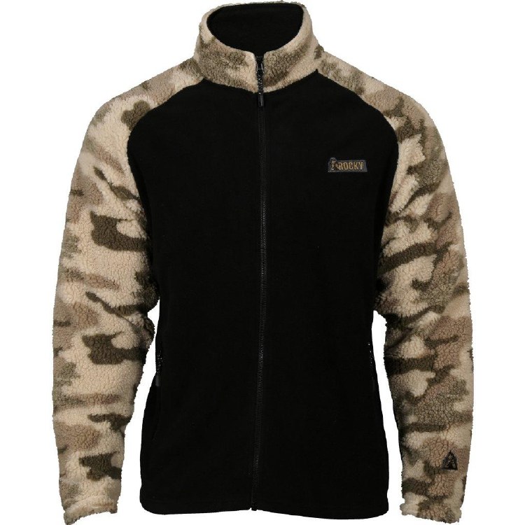 FLEECE, FULL ZIP CAMO  ROCKY