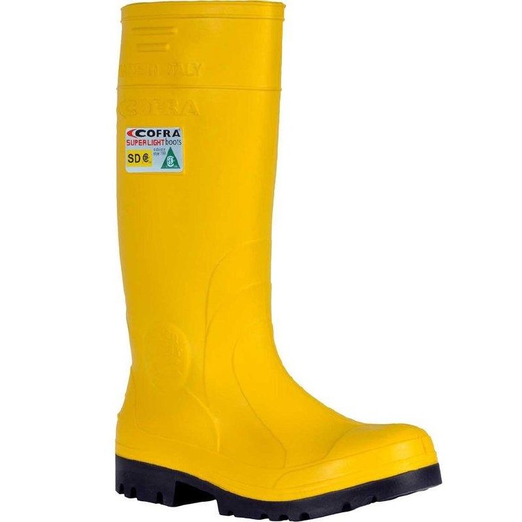 BOOT, RUBBER YELLOW STEEL TOE INSULATED  EH PR COFRA