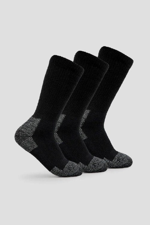 STEEL TOE, WORK SOCK, 3 PK