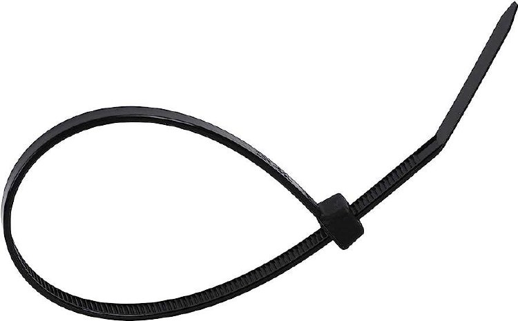 CABLE TIES, CABLE LOCKING ZIP 17" BLACK , BAG/100
