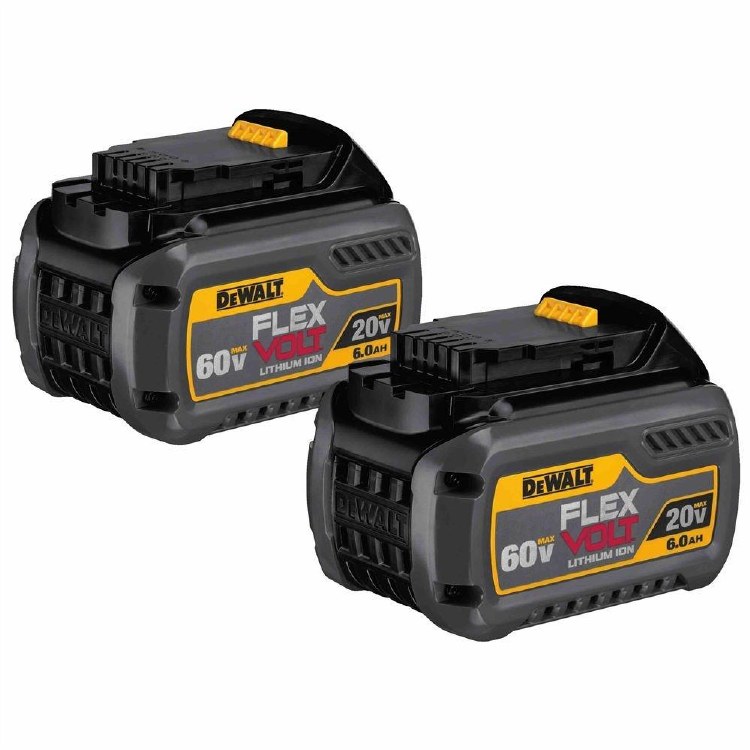 BATTERY, 6.0 AH 60V FLEX VOLT- 2 PACK