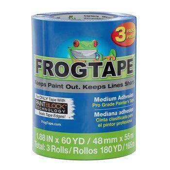 TAPE, FROG, CONTRACTOR 3 PACK -PAINTERS TAPE, 48MM X 55M-BLUE