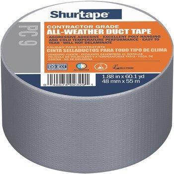 TAPE, DUCT, CONTRACTOR GRADE-ALL WEATHER DUCT TAPE , 48MM X 55M-SILVER