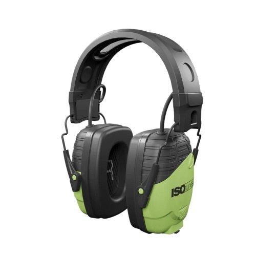 EARMUFF, BLUETOOTH ISOTUNES LINK , SAFETY GREEN, BLOCKS NOISE, TAKE CALLS, STREAM MUSIC-COMPLETE SITUATIONAL AWARENESS