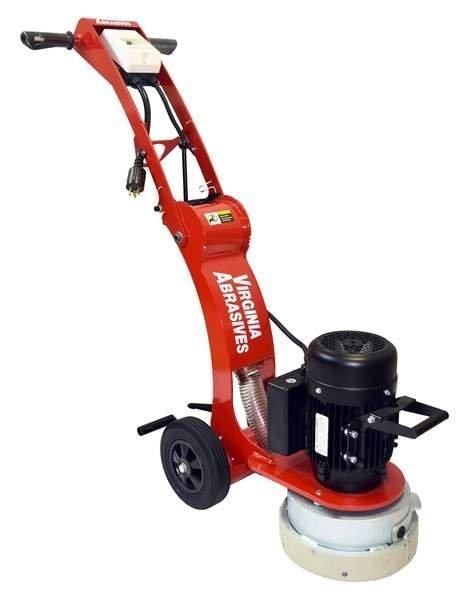 GRINDER, FLOOR, 11", ELECTRIC (110V-15A), SINGLE HEAD, TRAPEZOID SEGMENTS (x3)