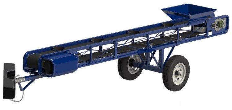 CONVEYOR, 20' TROUGHING, TOWABLE, FOR DIRT & SMALL DEBRIS, W/WHEEL KIT & TOW PACK