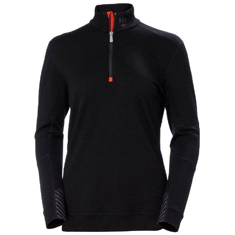 WOMANS HH LIFA MERINO HALF ZIP, HELLY HANSEN