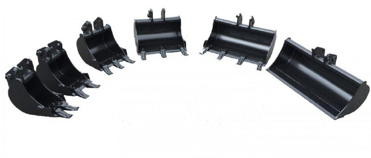 BUCKET, 24", FOR WACKER ET42, ET65. MINI EXCAVATOR (TEETH)