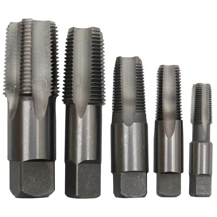 TAP, PIPE CARBON  5 PIECE SET 1/4"-18 NPT, 3/8"-18 NPT, 1/2"-14 NPT, 3/4"-14 NPT