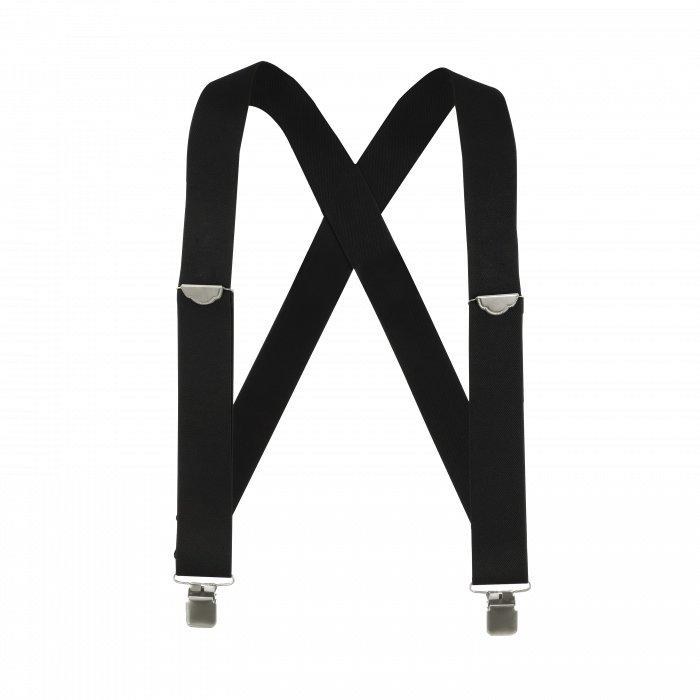 SUSPENDER, 2" X-BACK WORK CLIP-ON TUFF STUFF WEBBING, BLACK XLARGE, WELCH WORKWEAR