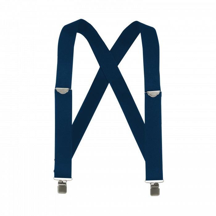 SUSPENDER, 2" X-BACK WORK CLIP-ON NAVY BLUE WEBBING, LARGE, WELCH WORKWEAR