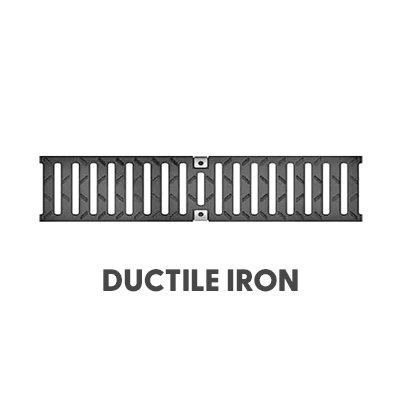 DUCTILE, IRON, CLASS C, SLOTTED GRATE, 19.70" (0.5MT)