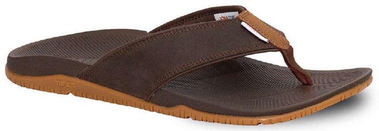 SANDAL, AUNA MENS SANDAL, BROWN, XTRATUF