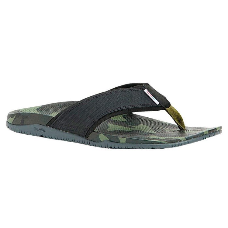 SANDAL, AUNA MENS SANDAL, BLACK/CAMO, XTRATUF