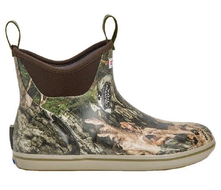 BOOT, 6" PRINT ANKLE DECK BOOT, MOSSY OAKS COUNTRY DNA, XTRATUF