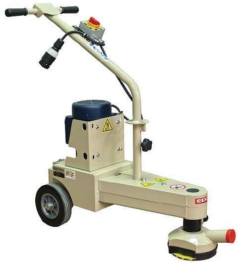 GRINDER, FLOOR, EDGER, 7", ELECTRIC (110V-15A), SINGLE HEAD, TRAPEZOID SEGMENTS (x3)