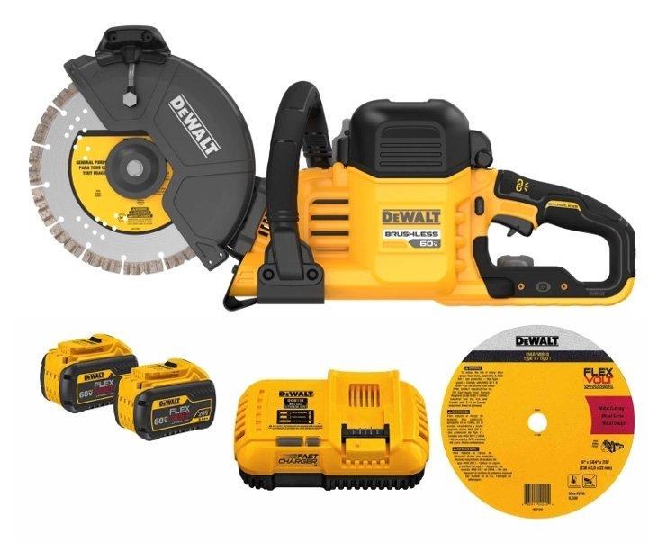 SAW, CUT-OFF 9" 60V MAX KIT w/2 BATTERY, CHARGER