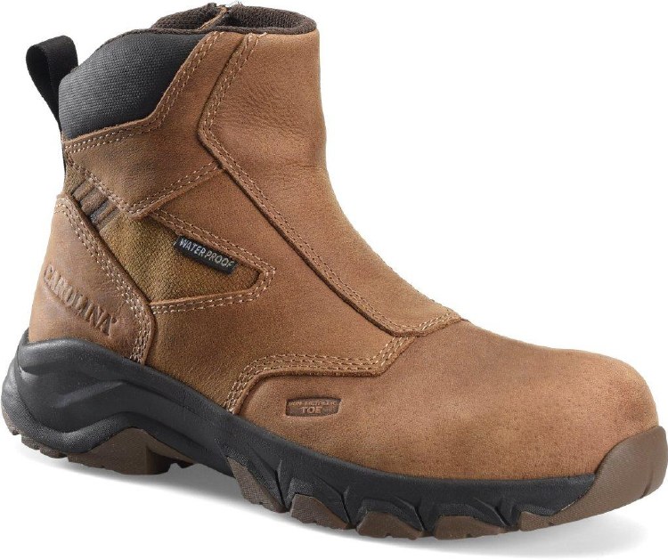 BOOT, 6" LIGHTWEIGHT WATERPROOF SIDE-ZIPPER COMP TOE, CAROLINA