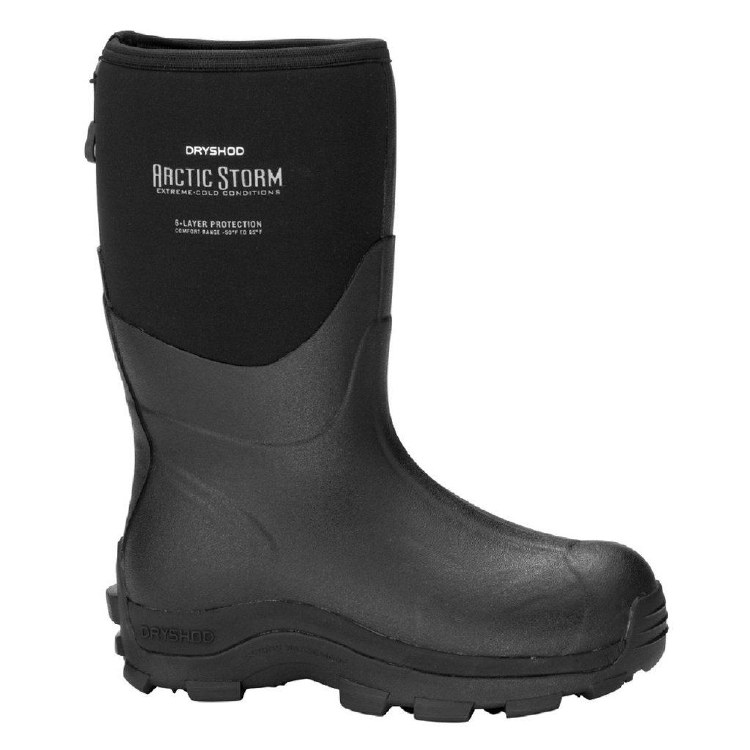 BOOT, ARCTIC STORM MENS MID BLACK, DRYSHOD