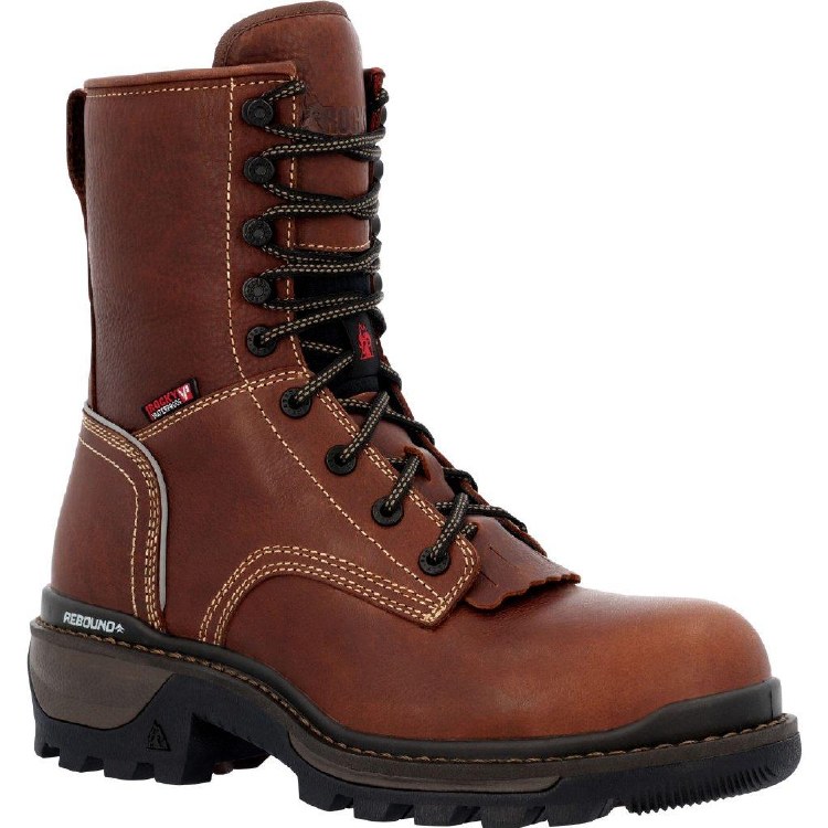 BOOT, 9" RAMS HORN LOGGER COMP TOE, ROCKY